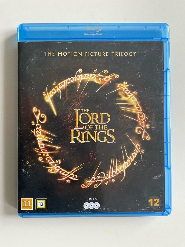 The Lord of The Rings 3 discs, Blu-ray, eventyr