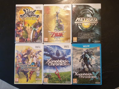 Diverse Wii titler, Nintendo Wii, Diverse Wii og et enkelt WiiU spil sælges efter lidt oprydning I s