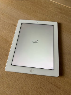 iPad 4, 16 GB, hvid, Rimelig, Brugt (nulstillet) ipad 4 generation i hvid i god stand. 16gb hukommel