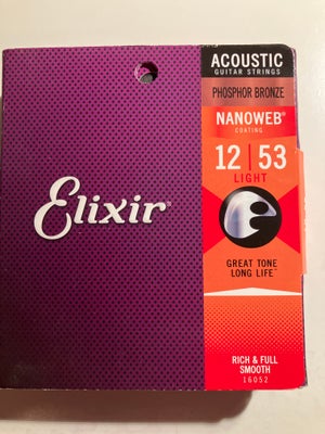 Andet, andet mærke Elixir 0.12 phosphor bronze, 2 Sæt Strenge til western / folk guitar

Prisen er f