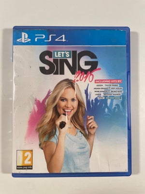 (Ringe stand) Lets Sing 2016, PS4, Let's Sing 2016. 

Uden manual. Ringe stand.

Kan spilles på; 
Pl