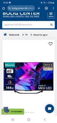 LED, Andet mærke, 65", High Definition, Perfekt, Sælger mit tv da jeg skal have et større næste uge 