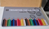 Tegne/male, 60 trekantede farveblyanter, Graphit stylus