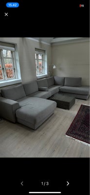 U-sofa, bomuld, 5 pers. , Wengberg Møbler, Pæn og velholdt sofa uden pletter og synligt slid. Fra ik