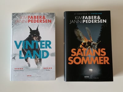 Vinterland & Satans sommer , Kim Faber & Janni Pedersen, genre: krimi og spænding, Kim Faber & Janni