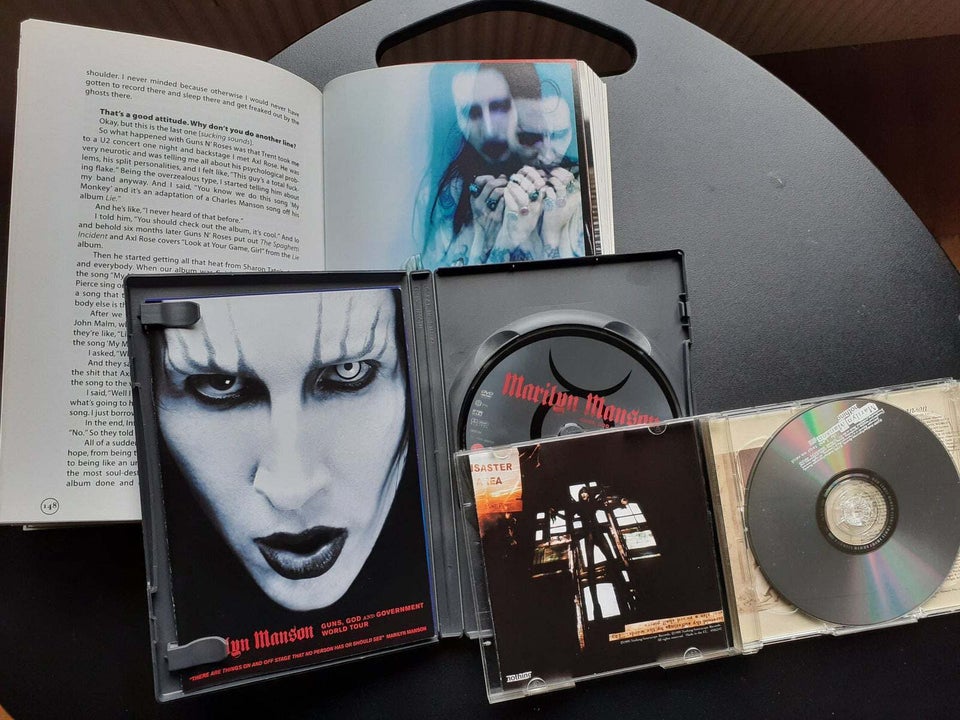 Marilyn Manson: 3 titler, cd, dvd og bog