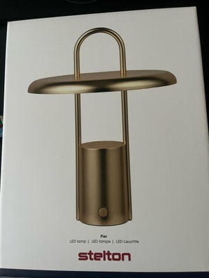 Anden bordlampe, Stelton, Stelton Pier LED lampe messing helt ny 