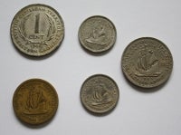 Amerika, mønter, 1 cent Britisk Caribien