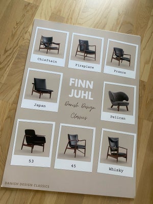 Plakat, Sælger denne plakat med stole tegnet af Finn Juhl

Den måler 70 x 50 cm

Afhentes i Silkebor