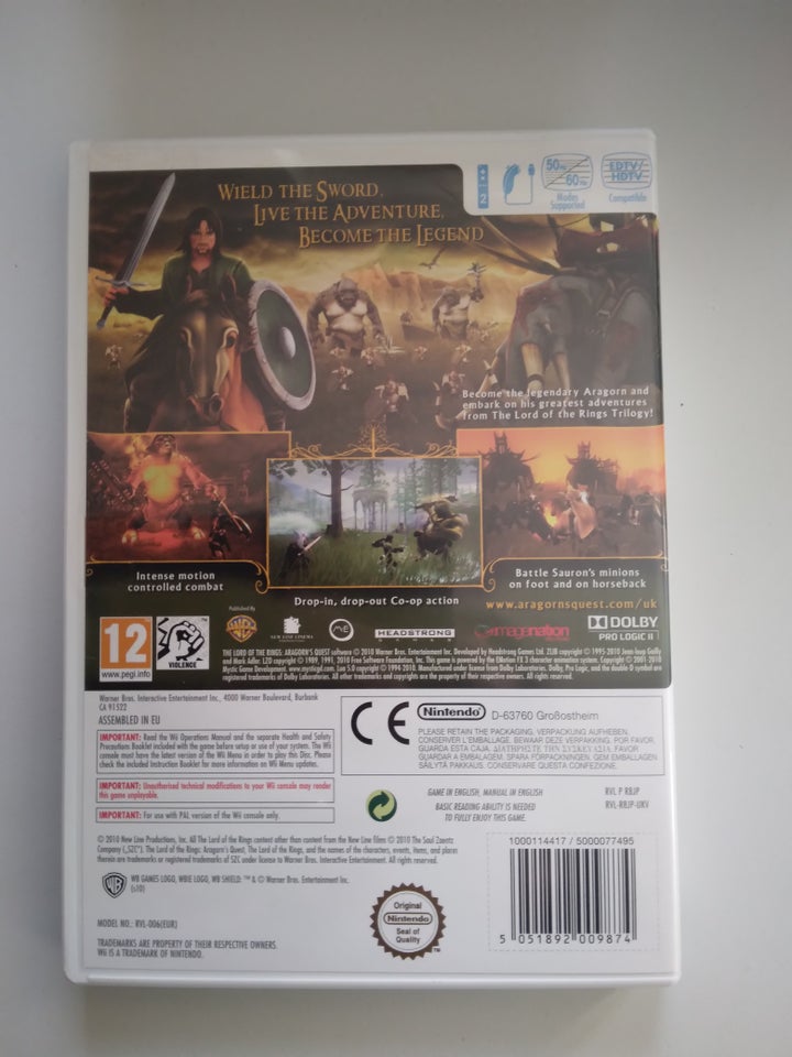 Aragorn's quest, Nintendo Wii