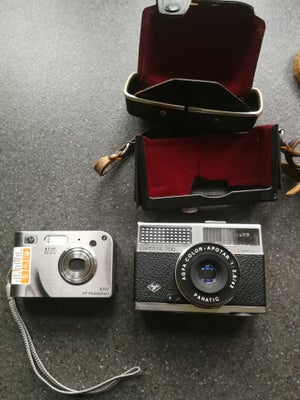 Fotografiapparater, Agfa m.m., Rimelig, 2 gamle fotografiapparater. Den ene er en Agfa, som er i ori