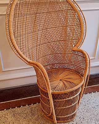 Spisebordsstol, Stor fin retro bambus stol realistisk bud modtages

Mulighed for levering mod betali