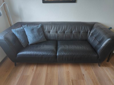 Sofa, læder, 3 pers., Den fejler absolut intet, jeg ville bare gerne have en lidt større.