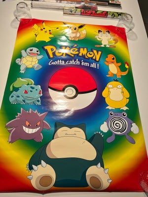 Plakater, Pokemon
Plakat
60x9” cm
Som ny aldrig været oppe at hænge
Sender gerne
Porto 45 kr