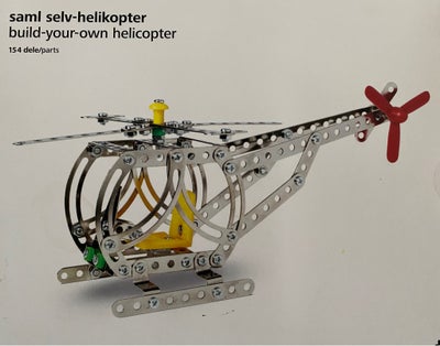 Modelfly Byg-selv helikopter, Helt ny og aldrig samlet. Perfekt til en hyggestund med børnene.