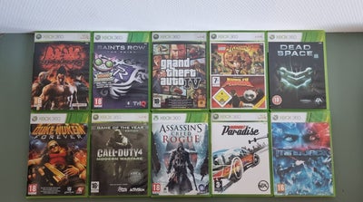 Xbox 360 spil, Xbox 360, Diverse spil til Xbox360 sælges samlet. Fremstår generelt i ok stand.

Burn