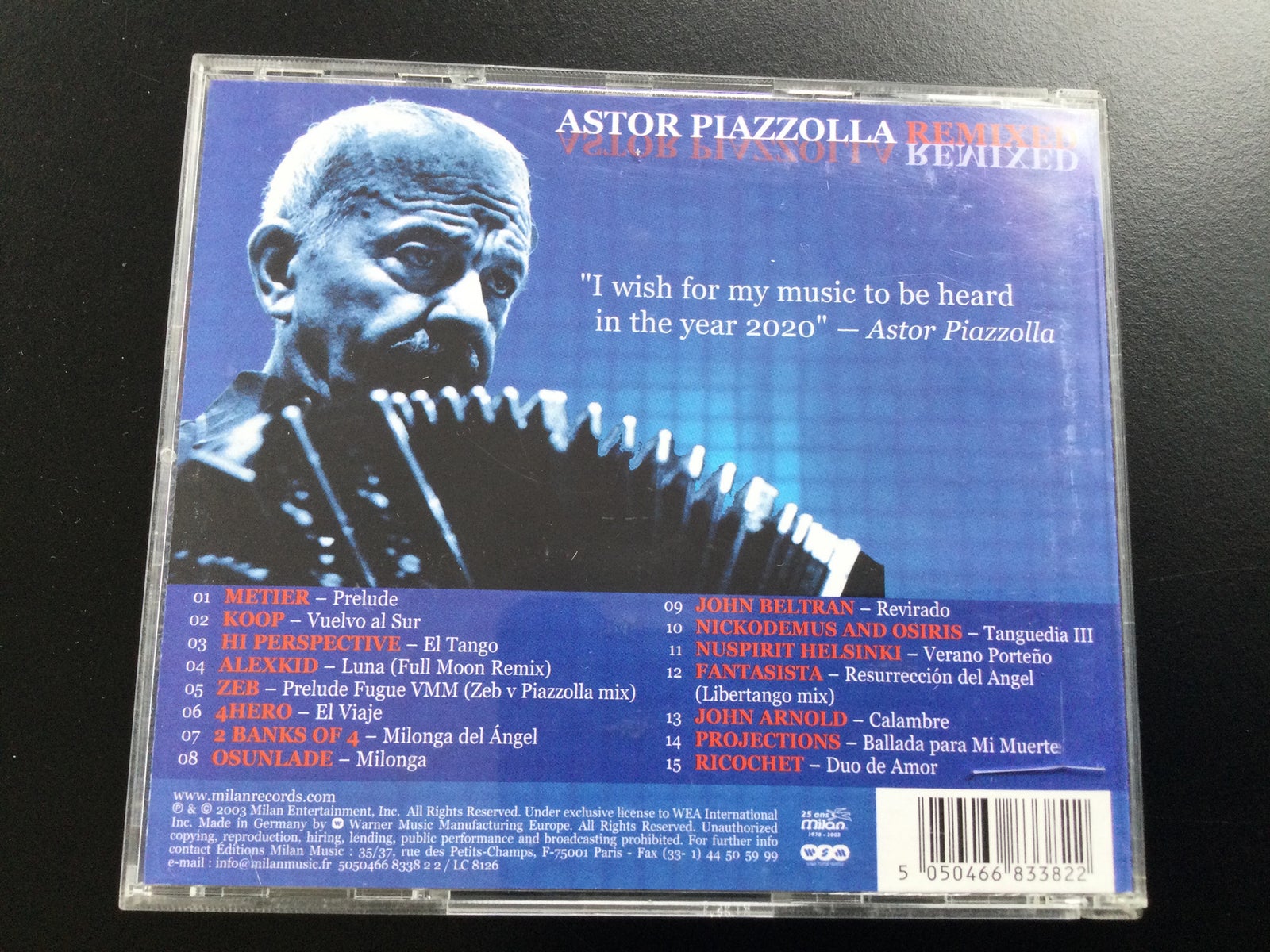 Astor Piazzolla: Astor Piazzolla (Remixed), electronic