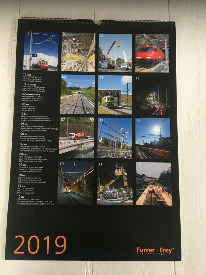 Andre samleobjekter, 5 jernbane kalender med flotte