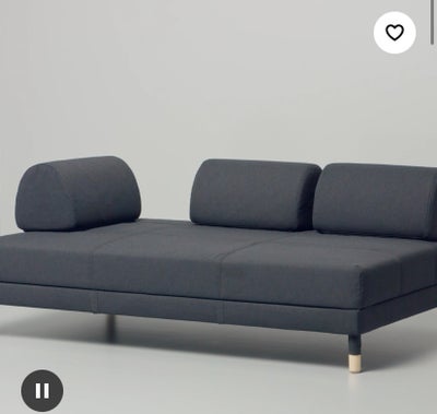 1½ seng, IKEA, b: 120 l: 200 h: 46, 1,5 / halvandenpersoners seng/ sovesofa 

Med 3 ryghynder

Har v