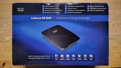 Repeater, wireless, Linksys RE1000, Perfekt, Wireless-N Router
