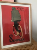 Plakat, Fransk , motiv: Cykelist