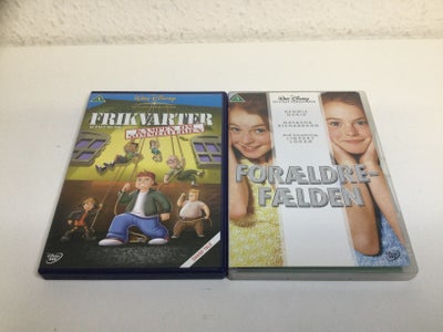 DVD, tegnefilm, Walt Disney 

Frikvarter  kampen om sommerferien 
Forældre- fælden 

Pris pr stk 25 