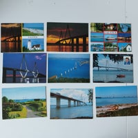 Postkort, 9 kort : Falster.Farøbroerne