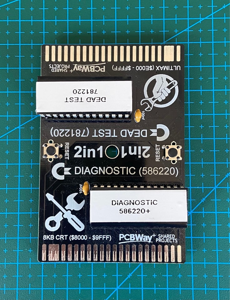 2IN1 Diagnostic Cartridge, Commodore 64