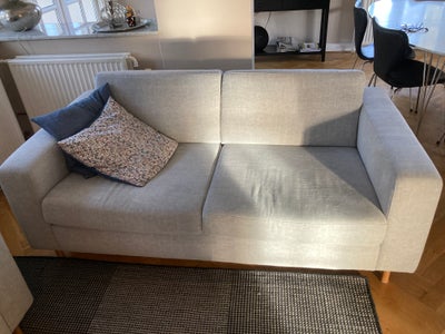 Sofagruppe, stof, anden størrelse , Bolia, 2 pers og 3 pers sofa i lys grå sælges. Ca 3 år gamle, ny