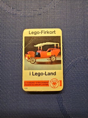 Spil, LEGO KVARTET, Lego-Firkort i Lego-Land kvartet spil. 32 spillekort. 1 forside med spilleregler