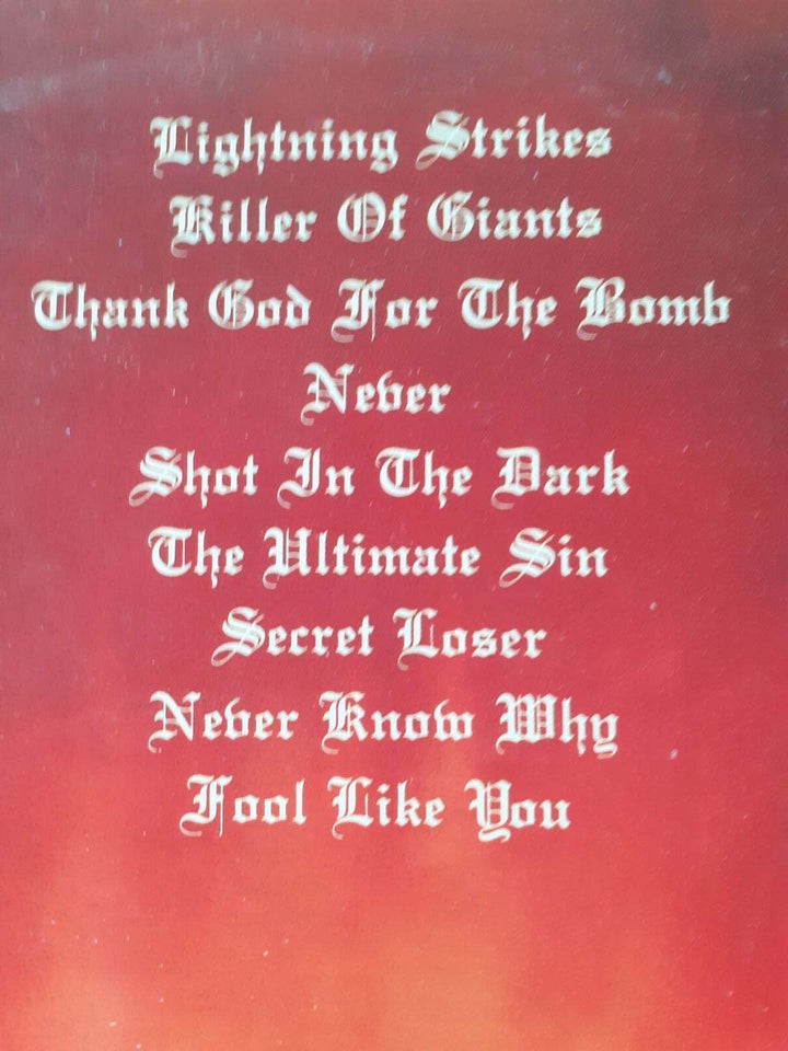LP, Ozzy Osbourne, The ultimate sin