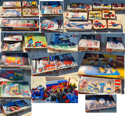 Lego blandet, Stort parti LEGO fra da far var barn.

En masse sæt med originale æsker og byggevejled