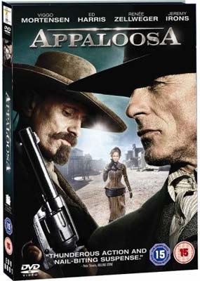 Appaloosa, DVD, western, Stand: Som ny.
Ingen ridser.

Appaloosa er navnet på en støvet lille by i d