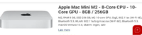 Mac mini, Mac Mini Studio, M2 GHz