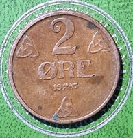 Skandinavien, mønter, 1947