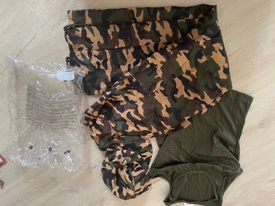 Udklædningstøj, Army sæt str XS - brugt 1 gang til sidste skoledag