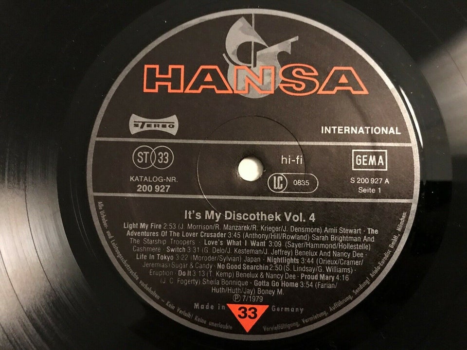 LP, Various ?– It's My Discothek Vol. 4