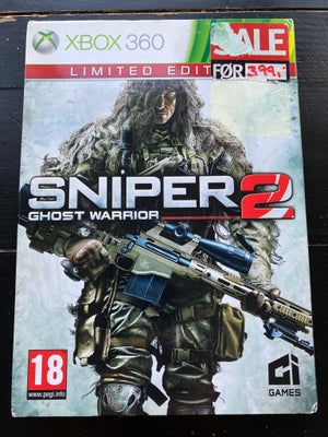 SNIPER GHOST WARRIOR 2 LIMITED EDITION, Xbox 360, FPS, Sniper 2 til XBOX360

Komplet med manuel
