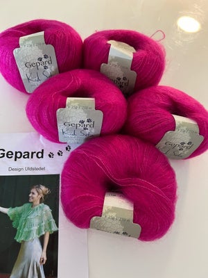 Garn, Kid Seta - Gepard - smukkeste pink farve, Luksus fra Gepard - smukkeste pink - udsøgt lækker k