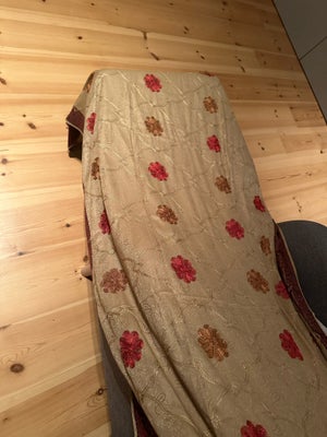 Sjal, Pashmina tørklæde , str. 2,4 meter ,  Ubrugt, Tørklæde med frynser og broderier ( de mine øvri