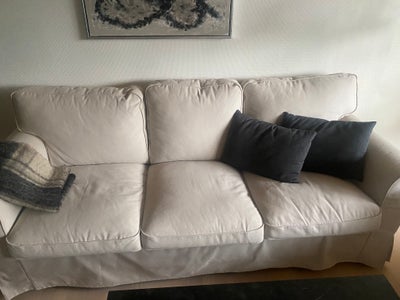 Sofa, stof, 3 pers. , Ikea Ektorp, 3-Pers sofa i beige. B218, D88. H88. 
1 år gammel. Kun brugt lidt