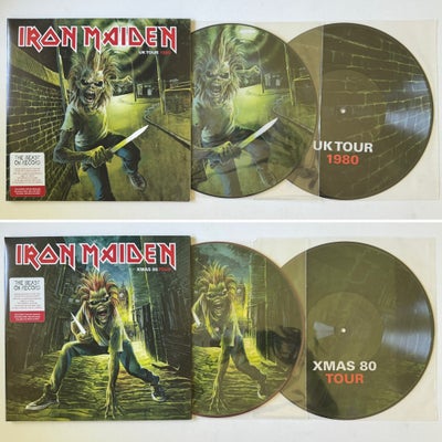 LP, Iron Maiden, 2 PICTURE DISC (2), Heavy, Én for 499kr. Begge to for 799kr.

Disse vinyler har et 