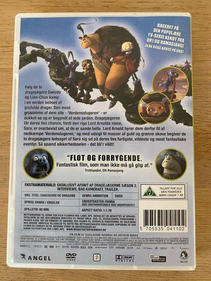 Drage jægerne , DVD, andet