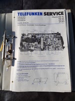 1 mappe Telefunken tv service manuel, Telefunken, God