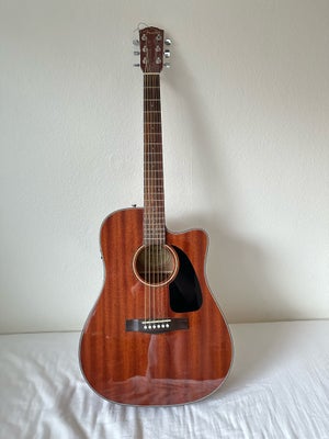 Western, Fender CD-60CE All Mahogany DS, Fender Dreadnought western mahogni guitar fra 2015. Den har