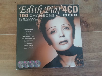 Edith Piaf 4 CD Box: 100 Chansons, andet, Edith Piaf 4 CD Box
100 Chansons
Digitally remastered
I go