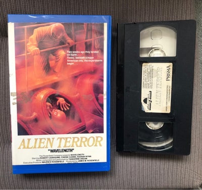 Science Fiction, Alien terror, Udlejningskassette. 1982. Wavelength. OBS: Svenske tekster! Science f