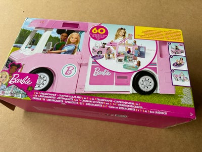 Barbie, Barbie dreamcamper, Helt ny Barbie bus ghl93 kun æsken der er lidt defekt. 

Barbie kan rejs