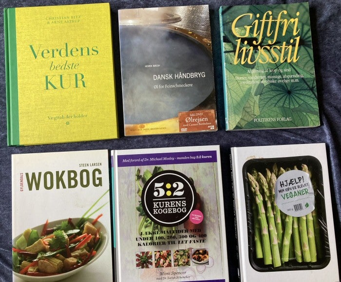 Forskellige madbøger – se pris på den enkelte, emne: mad og