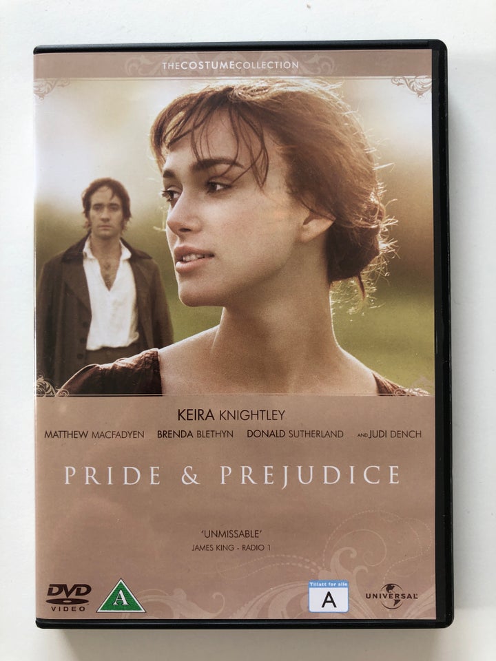 Pride & Prejudice, instruktør Joe Wright, DVD